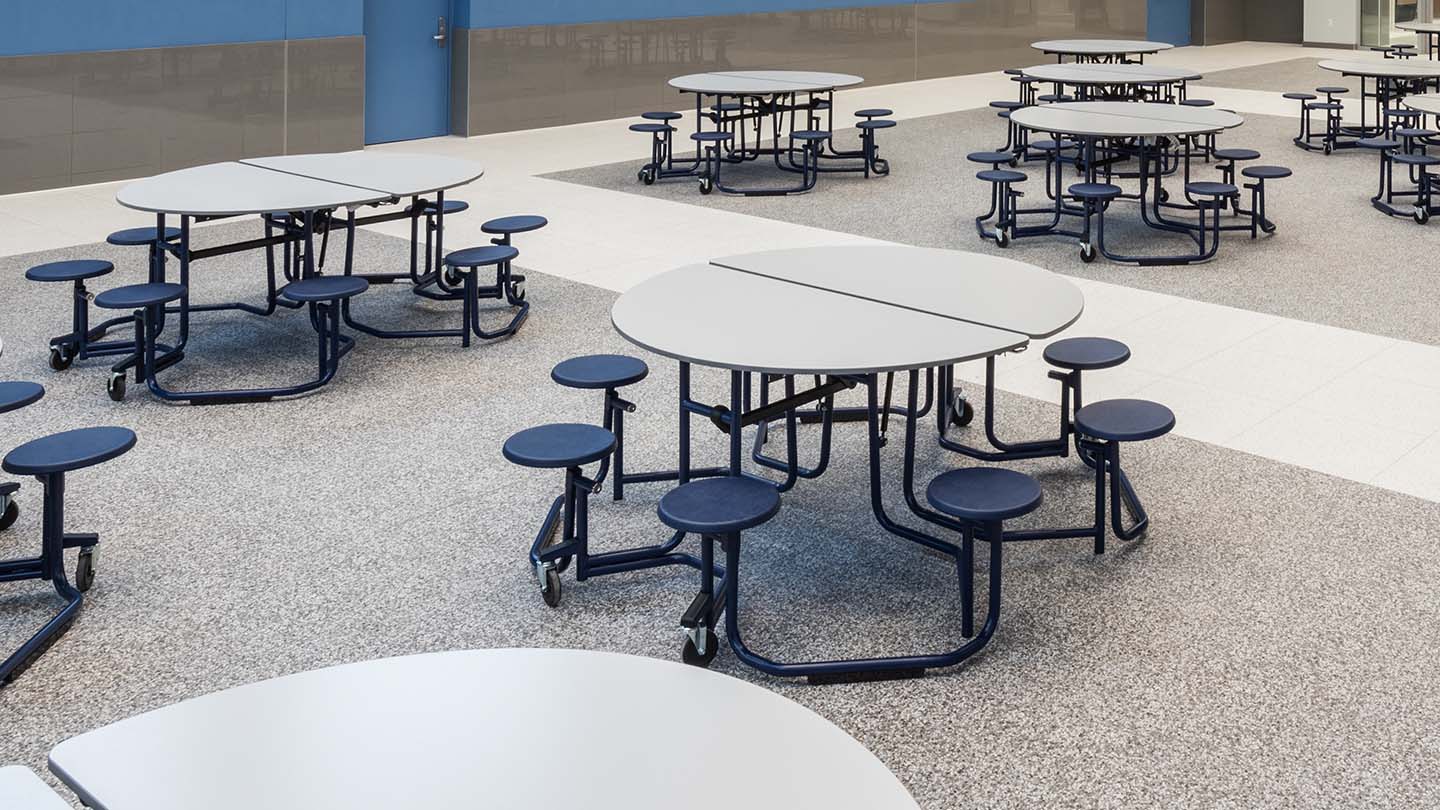 middle school cafeteria tables